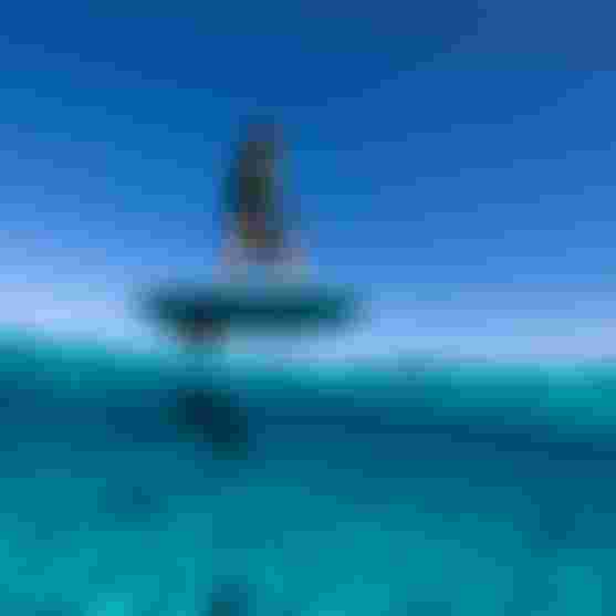 Jeffrey Spencer foiling with the Foil Assist on flat water