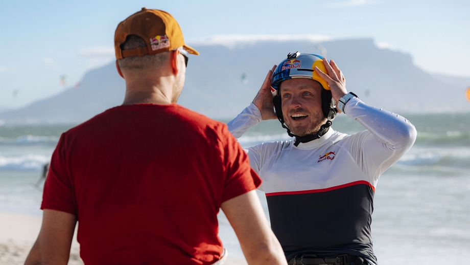 Lasse after the jump