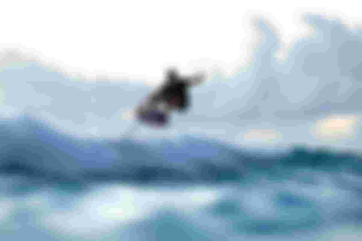 Finn Spencer prone foiling with Crush SLS SS26