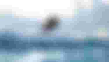 Finn Spencer prone foiling with Crush SLS SS26