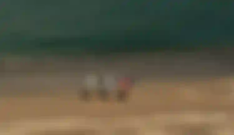 Duotone SUP Riders walking on the beach