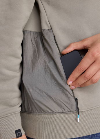 Ripstop zip pocket on the back for essentials