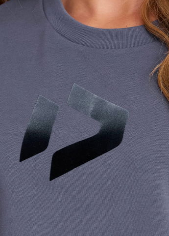 Logo discret en flock dégradé