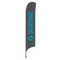 Beachflag incl.Pole&Foot - C60:dark-grey