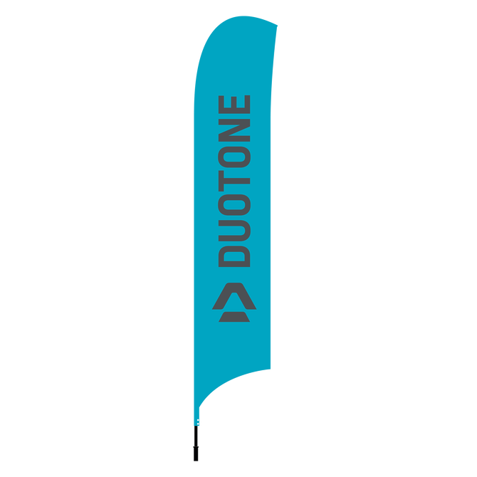 Beachflag incl.Pole&Foot - C83:petrol - 421x80cm