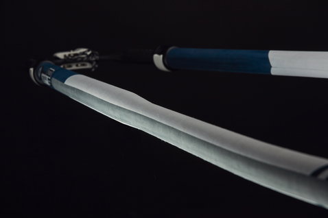Duotone Boom EPX.Carbon windsurf boom in black with white, dark blue and grey, available from 140–250 cm
