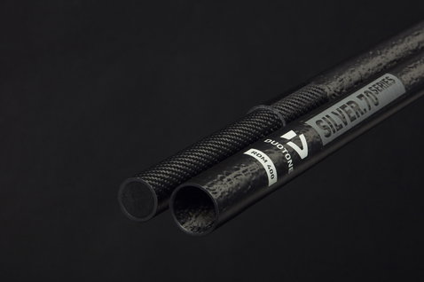 Duotone Windsurfing Silver.70 Series Windsurf-Mast RDM 400 in beinahe schwarz mit silbergrau