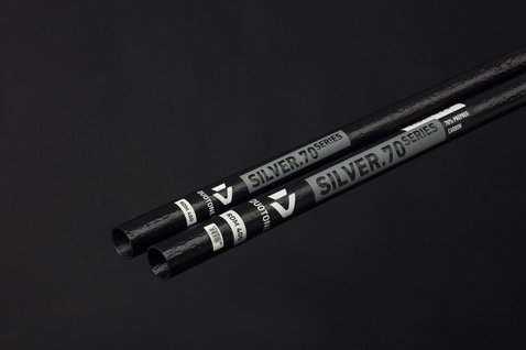 Duotone Windsurfing Silver.70 Series Windsurf-Mast RDM 400 und RDM 430 in carbon schwarz mit silberweiß