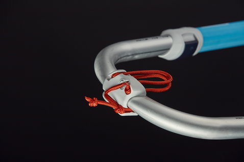 Duotone Silver Series wishbone windsurf 180-230 SL 30mm en anthracite et argent avec accents bleu et orange