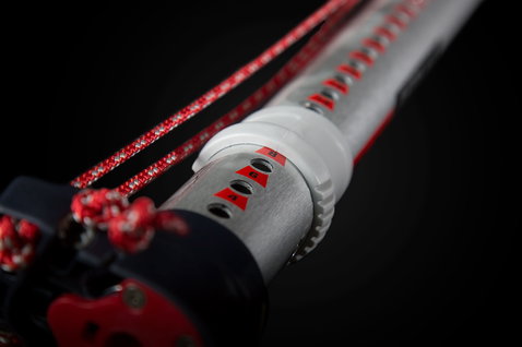 Duotone Windsurfing Uni.XT mast extension in dark black with silver, red and white