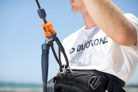 Duotone Quick Release Wakestyle Kit accessoire de barre de contrôle en gris anthracite, orange et bleu clair