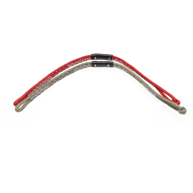 Back Line Pigtails (SS17-SS22) (1pair) - C87:red/grey - 20cm