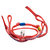 Back Pigtail with back V left (red) Rebel 2019-2020 - Unicolor - 05