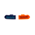 Rubber Plug Pair (Click Bar) - blue-orange - OneSize
