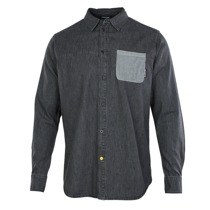 Shirt Denim LS - dark grey - 48/S