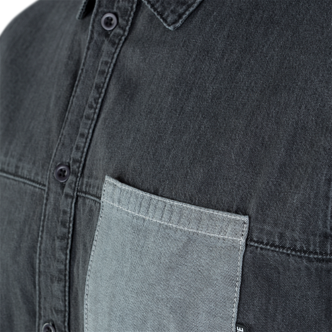 Shirt Denim LS - dark grey - 48/S