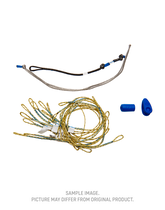 Duotone Juice set de bride avant droite de kite en gris olive, gris argent et bleu