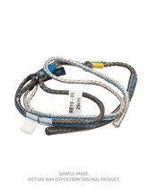 Duotone Back Pigtail Juice pigtail de bride de kite 29cm en gris anthracite foncé, bleu et jaune