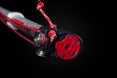 Duotone Windsurfing UNI.XT estensione albero RDM 36 in nero, rosso e grigio argento