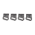  Entity Strap Buckle Set (4pcs) small - grey - small