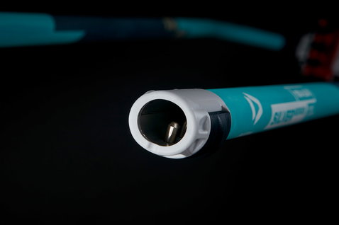 Duotone Windsurfing Silver Series Windsurf-Gabelbaum in schwarz mit teal, cyan, weiß und silbergrau