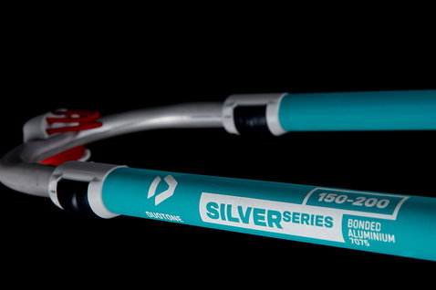 Duotone Silver Series Windsurf-Gabel 150–200 cm in schwarz und silber