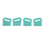 Entity Strap Buckle Set (SS12-SS21) (4pcs) - mint - small