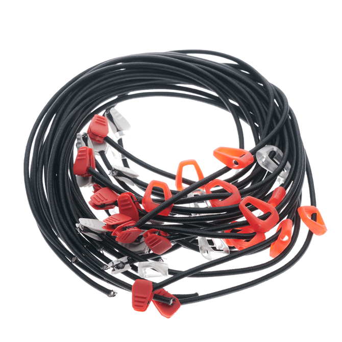 Rubber Cord Click Bar Floaters(SS21-onw)(10pcs) - C86:red/black - Onesize