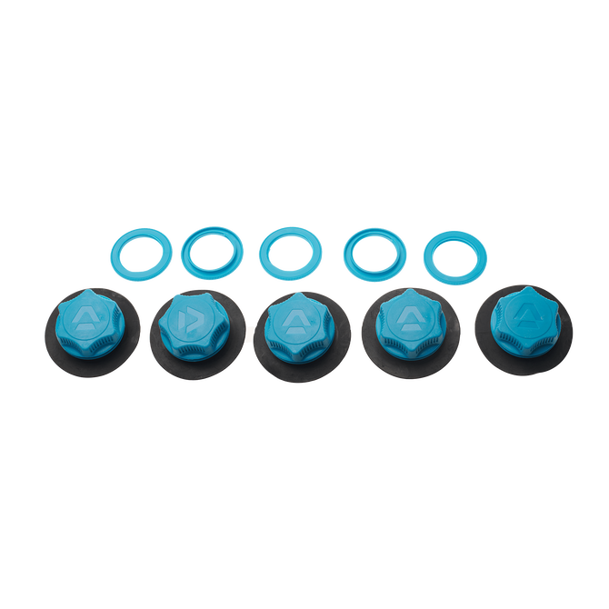 Air Port Valve II cap+securering (SS20-onw)(5pcs) - C89:turquoise - Onesize