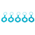Air Port Valve II disc (SS20-onw) (5pcs) - C89:turquoise - Onesize