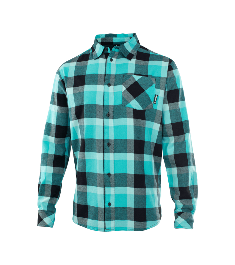 Shirt Flannel LS unisex - 607 mint-green - 48/S