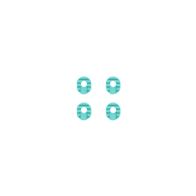 Entity Washers (SS12-SS22) (4pcs) - mint - OneSize