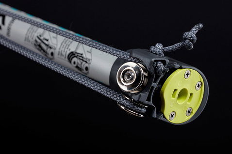 Duotone Windsurfing Uni.XT SLS mast extension RDM 36 in near black and lime yellow-green