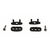 Foil Footstrap Surf Screw Set Pace & Pace SLS - C99:random - 30mm