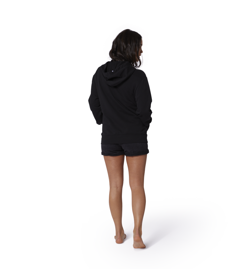 Hoody Team Zip women - 900 black - 34/XS