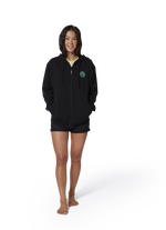 Hoody Team Zip women - 900 black - 34/XS
