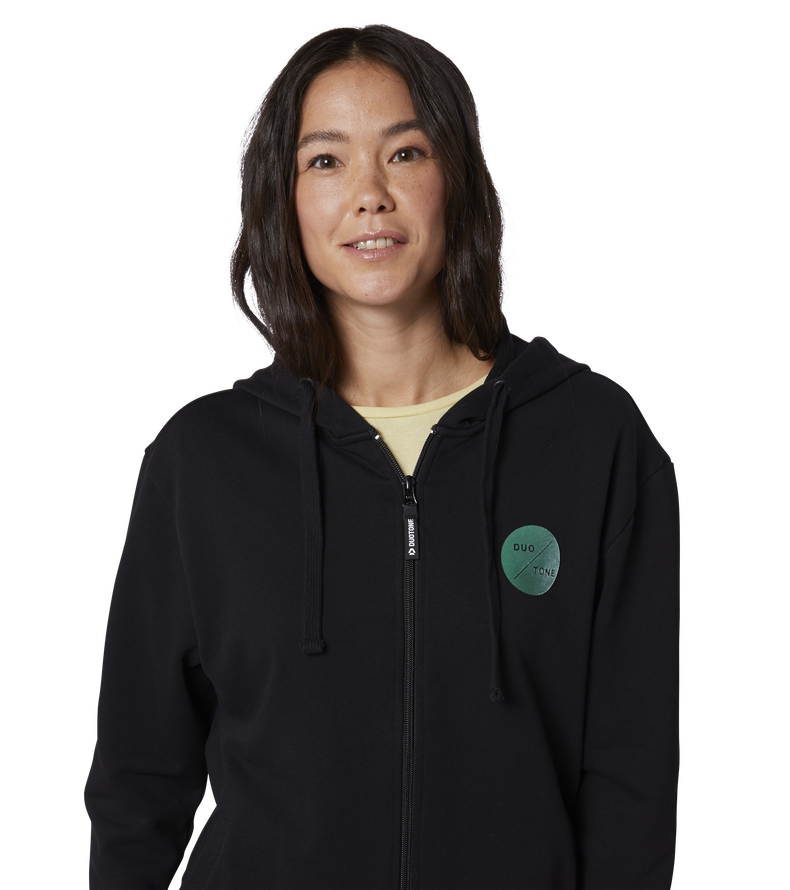 Hoody Team Zip women - 900 black - 34/XS