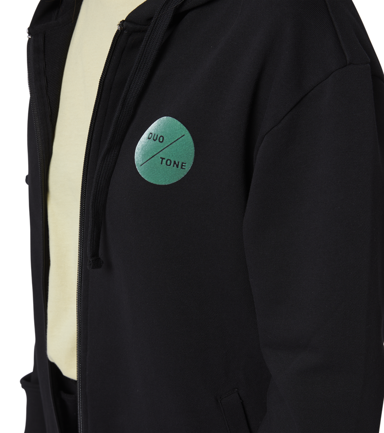 Hoody Team Zip women - 900 black - 34/XS