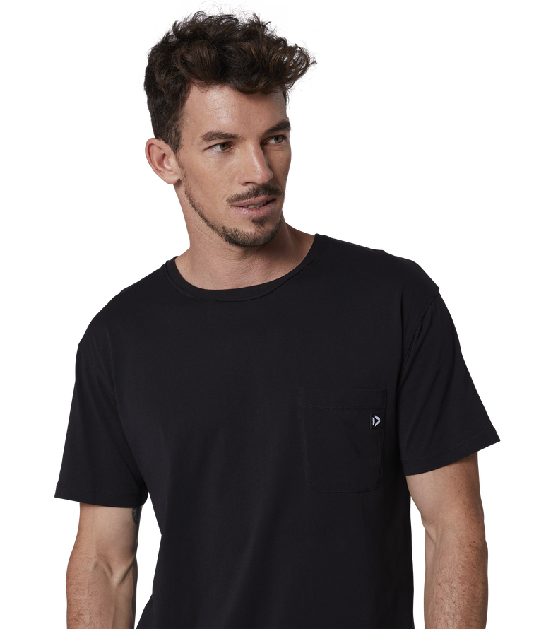 Tee Pocket SS - 900 black - 48/S