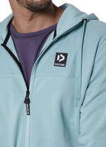 Hoody Zip Team men - 605 aqua - 48/S