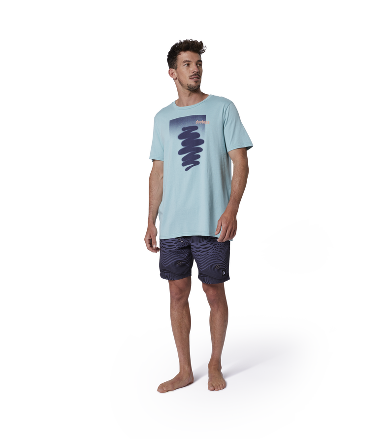 Tee Branded SS men - 605 aqua - 48/S