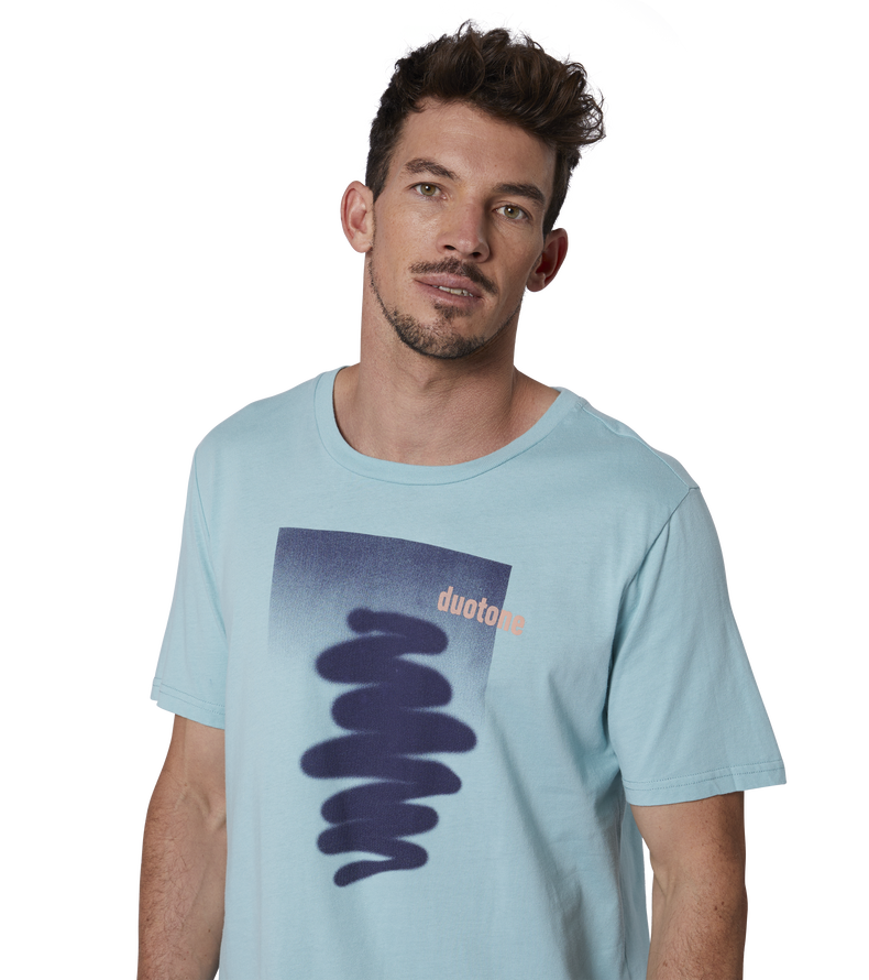 Tee Branded SS men - 605 aqua - 48/S