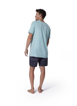 Tee Branded SS men - 605 aqua - 48/S