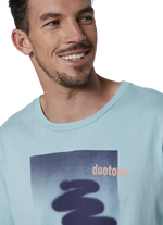 Tee Branded SS men - 605 aqua - 48/S