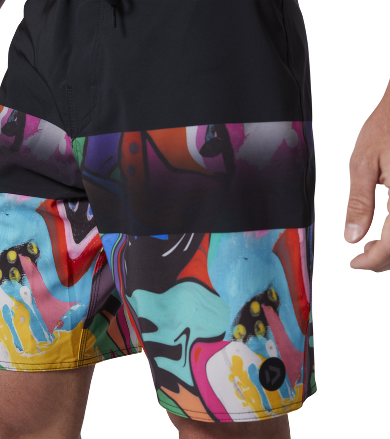 Boardshorts DT 19inch men - 999 multicolor - 29/XS-S