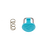Release Button incl. spring Uni XT + Power XT 2.0 (SS22-onw) - C83:turquoise - Onesize