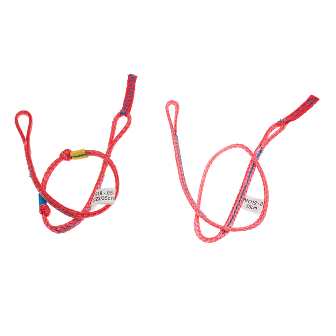 Back Pigtail Y left side red Mono - Unicolor - 05