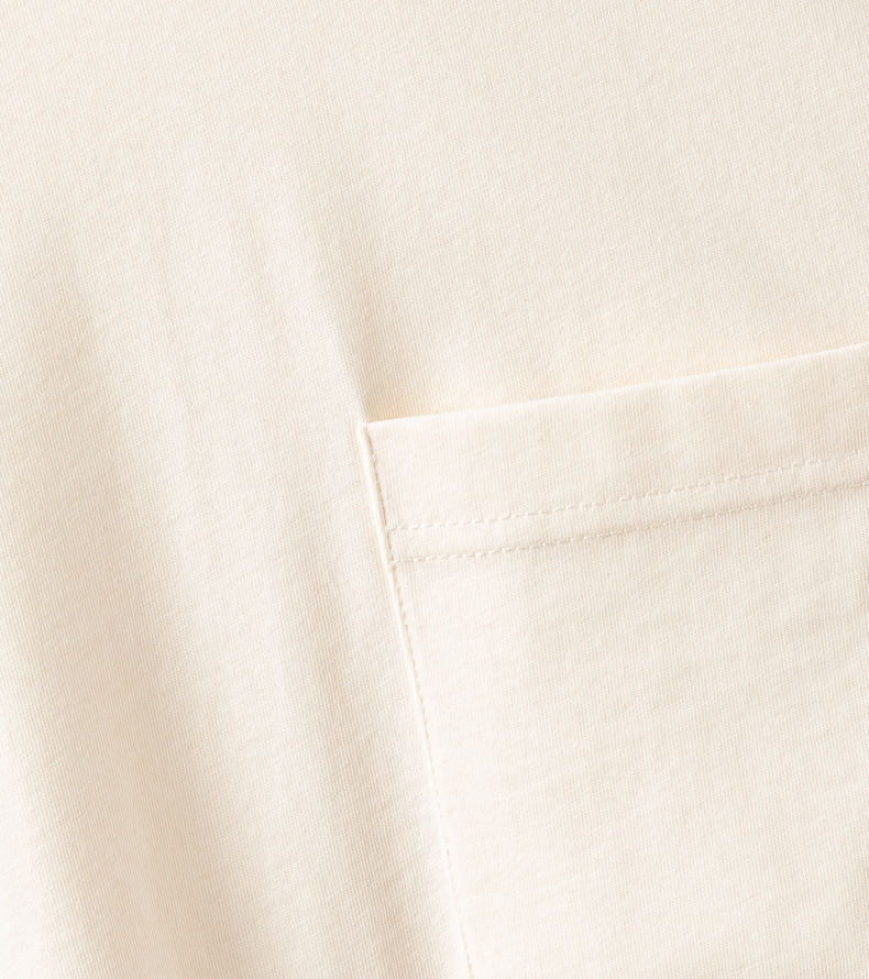 Tee Pocket SS undyed men - 106 undyed-cotton - 48/S