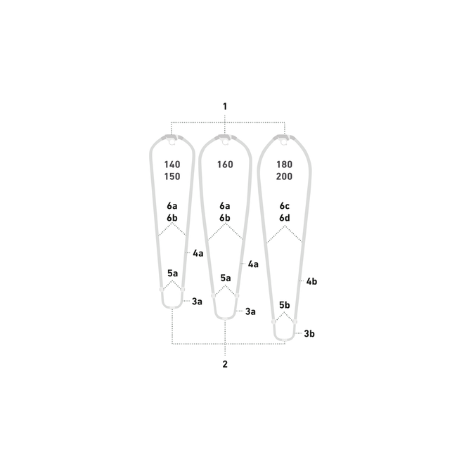 Boom Spare Double Pin.Lock oval (2pcs) (SS19-21) - Unicolor - S (26/29,5)