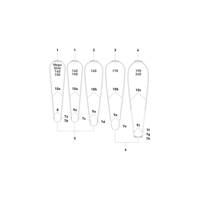 Boom Spare EVA grip Platinum (2pcs) (SS20) - Unicolor - 140/150